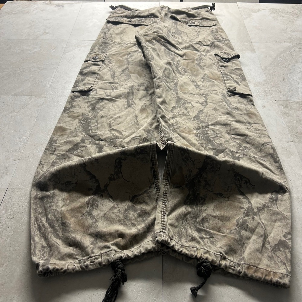 Liberty Cargo Pants Camo Green Brown Mens 30 Regular Utility Streetwear 1135